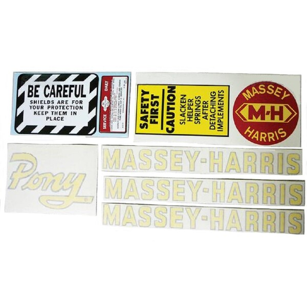 Aftermarket Complete Decal Set Fits Massey Harris Pony MAE30-0040 - main